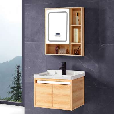 Modern style economic led bath mirror bathroom cabinet india for apartment