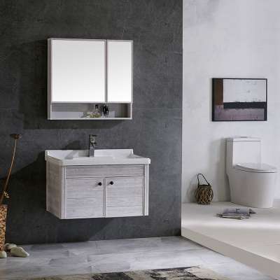 Wall mounted aluminum mirror cabinet liquidation bathroom vanity