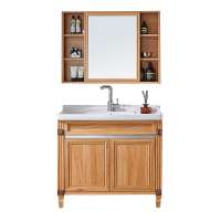 Wooden grain carbon fiber bathroom cabinet factory